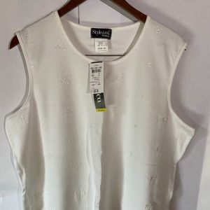 Style&Co tank with floral detail.